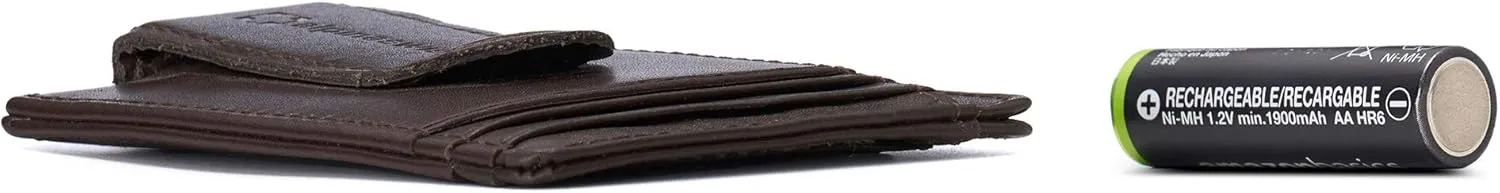 Alpine Swiss RFID Dermot Money Clip Front Pocket Wallet For Men Leather Comes in a Gift Box