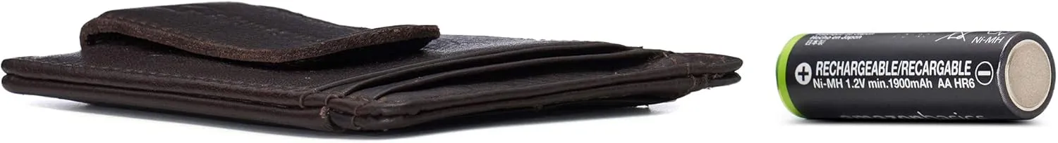 Alpine Swiss RFID Dermot Money Clip Front Pocket Wallet For Men Leather Comes in a Gift Box