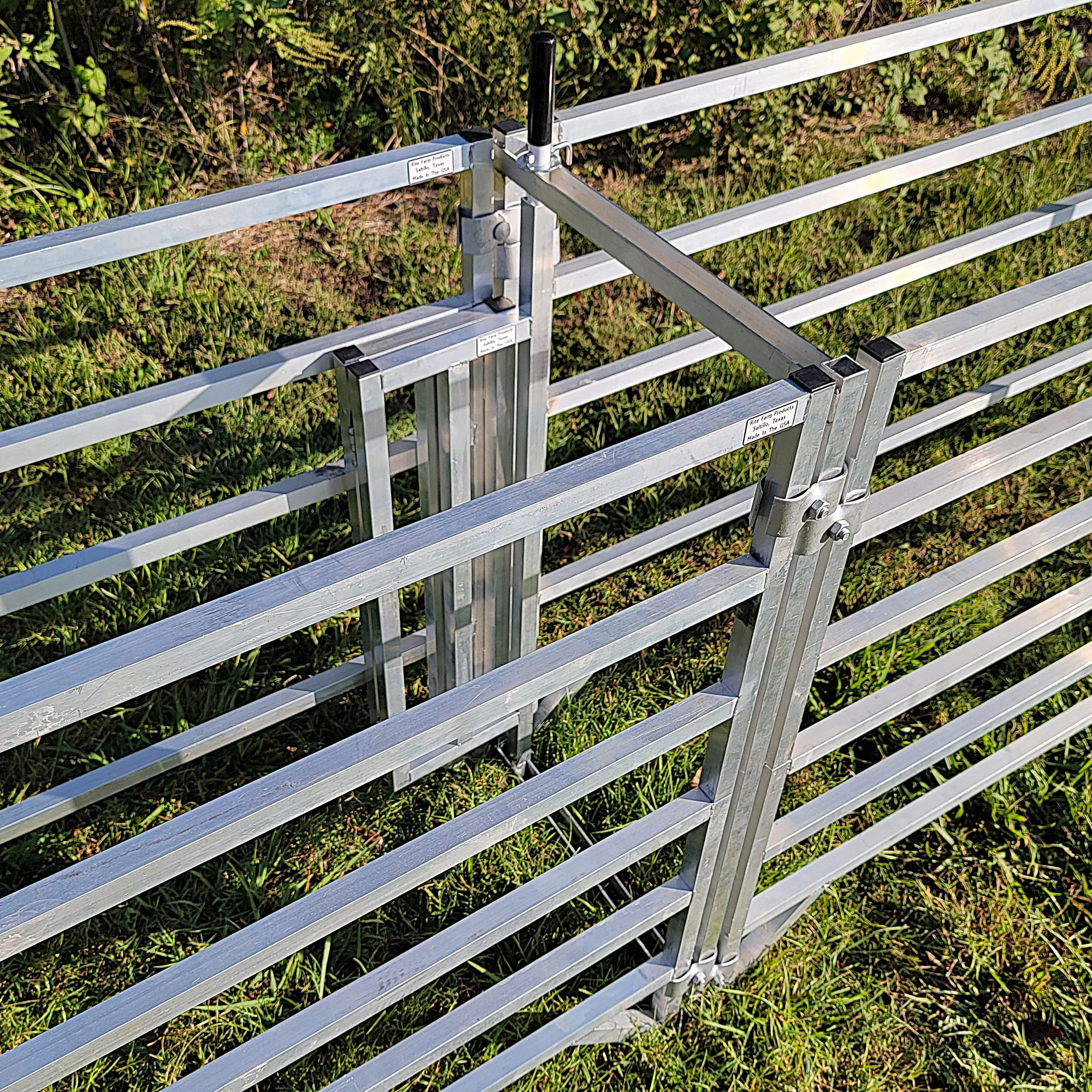 Aluminum 40-Inch-Tall Sheep & Goat Folding Stop Gate for Sorting Alley & Pen Systems