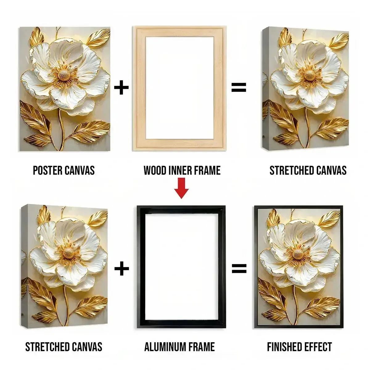 Aluminum Frames with Inner Frames - 8 colors