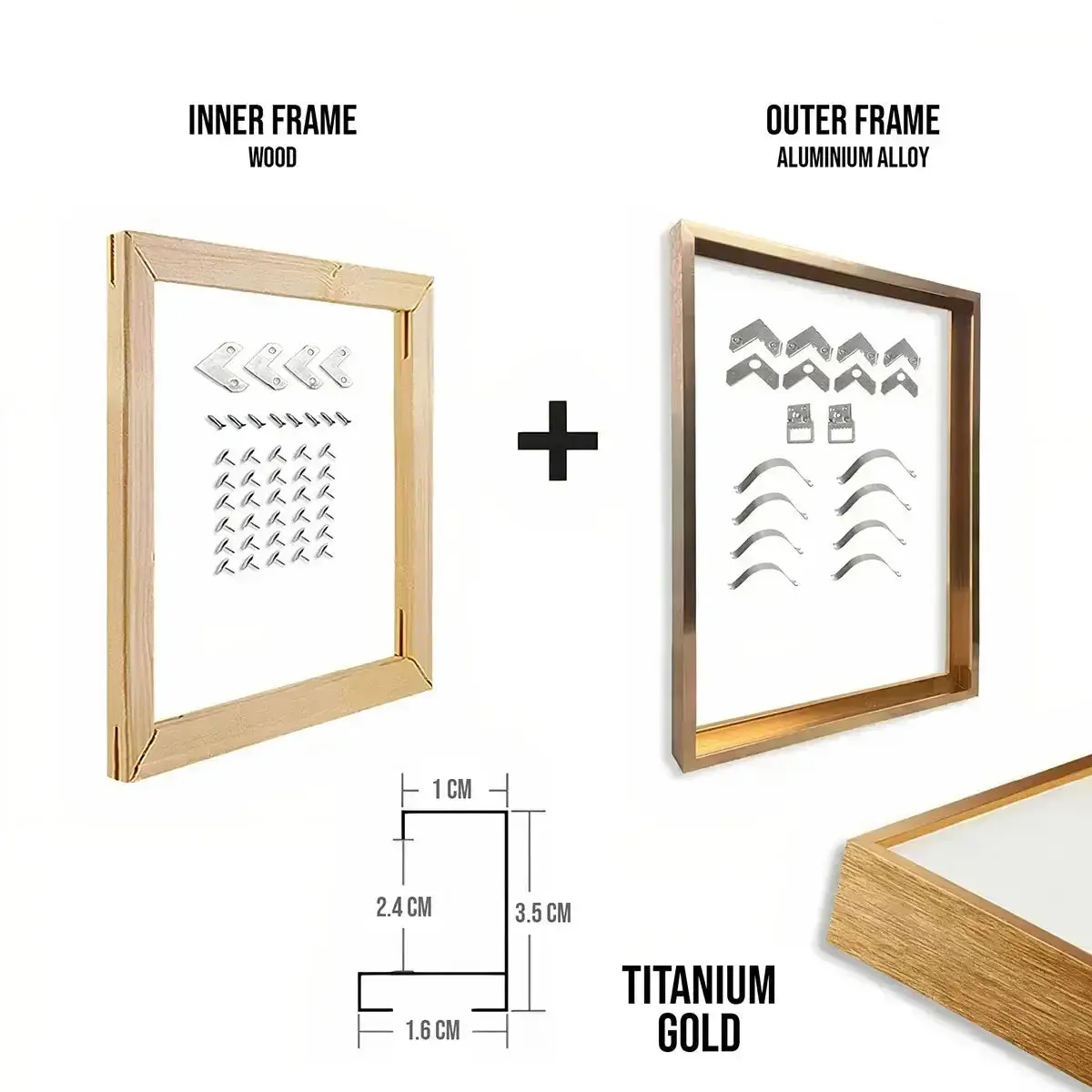 Aluminum Frames with Inner Frames - 8 colors