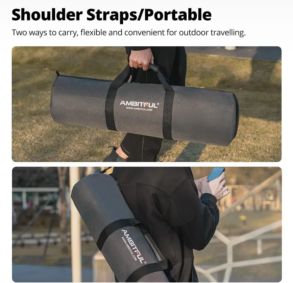 AMBITFUL Widened Version Tripod Carrying Case Bag 21/25/31/39/43/47/51/55/ for Light Stands,Boom Stand,Umbrella and Tripod Photography Accessories (39.37in(100cm)*Φ8.66in(22cm))