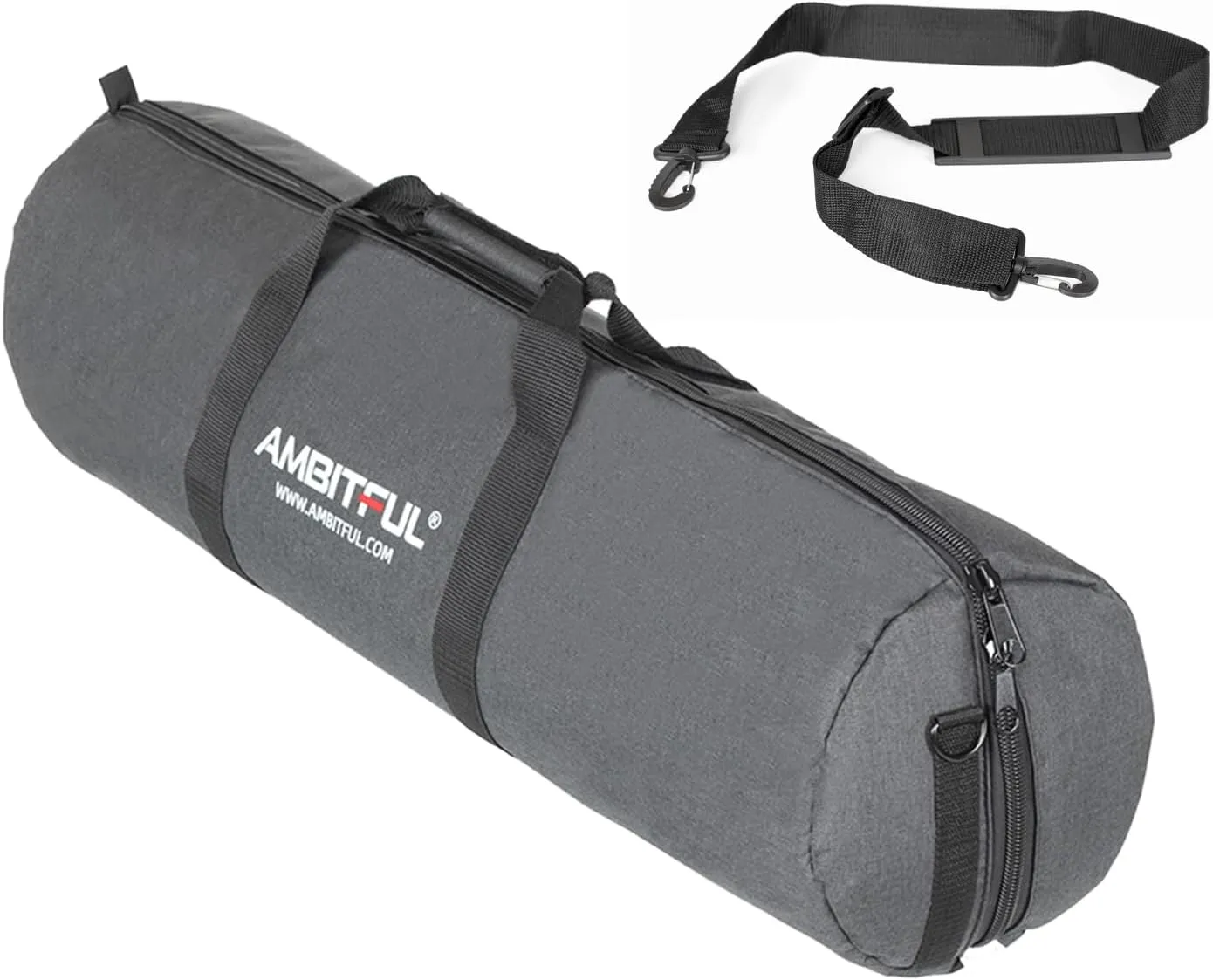 AMBITFUL Widened Version Tripod Carrying Case Bag 21/25/31/39/43/47/51/55/ for Light Stands,Boom Stand,Umbrella and Tripod Photography Accessories (39.37in(100cm)*Φ8.66in(22cm))