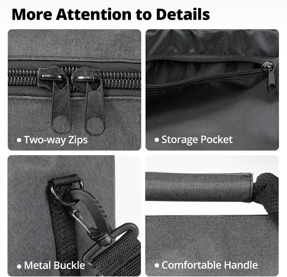 AMBITFUL Widened Version Tripod Carrying Case Bag 21/25/31/39/43/47/51/55/ for Light Stands,Boom Stand,Umbrella and Tripod Photography Accessories (39.37in(100cm)*Φ8.66in(22cm))