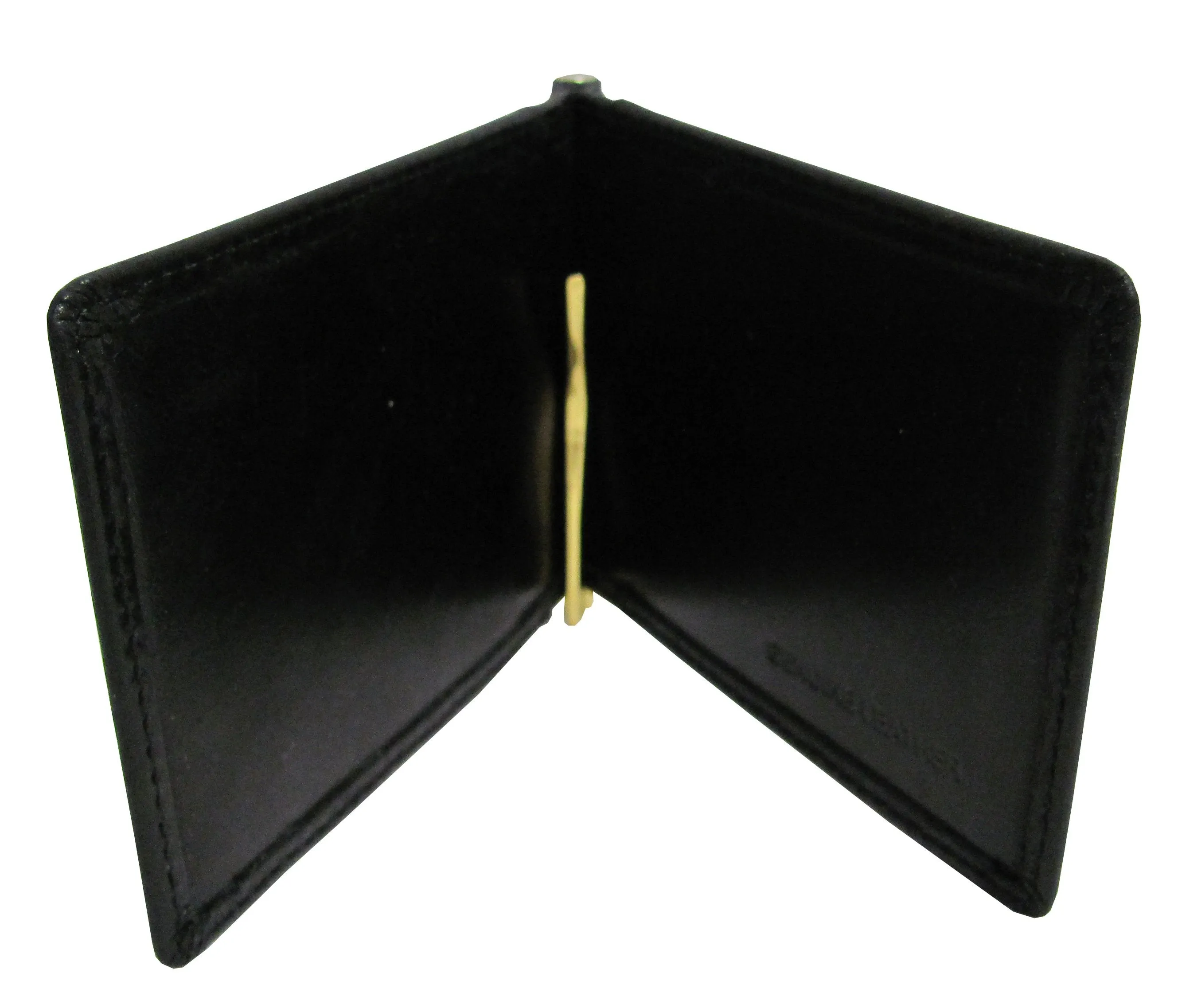 Amerileather Black Leather Money Clip