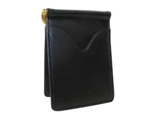 Amerileather Black Leather Money Clip