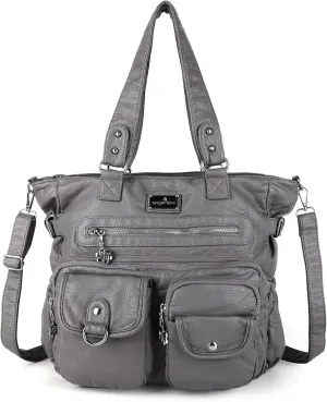 Angelkiss Purses and Handbag for Women Soft Leather Hobo Bags Satchel Shoulder Bags Ladies Tote Crossbody Bag
