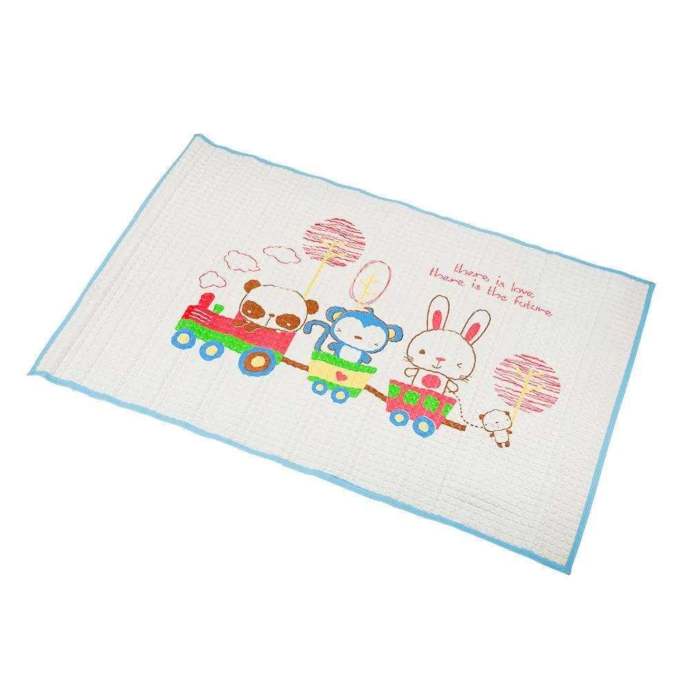 Animal Chu Chu Train Blue Air Filled Waterproof Massage Mat