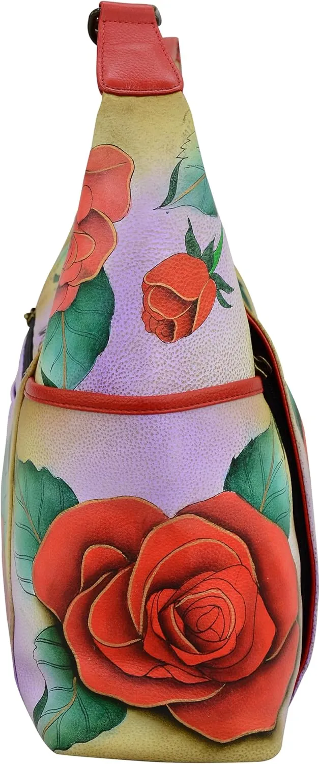 Anna by Anuschka Women's Leather Large Shoulder Hobo