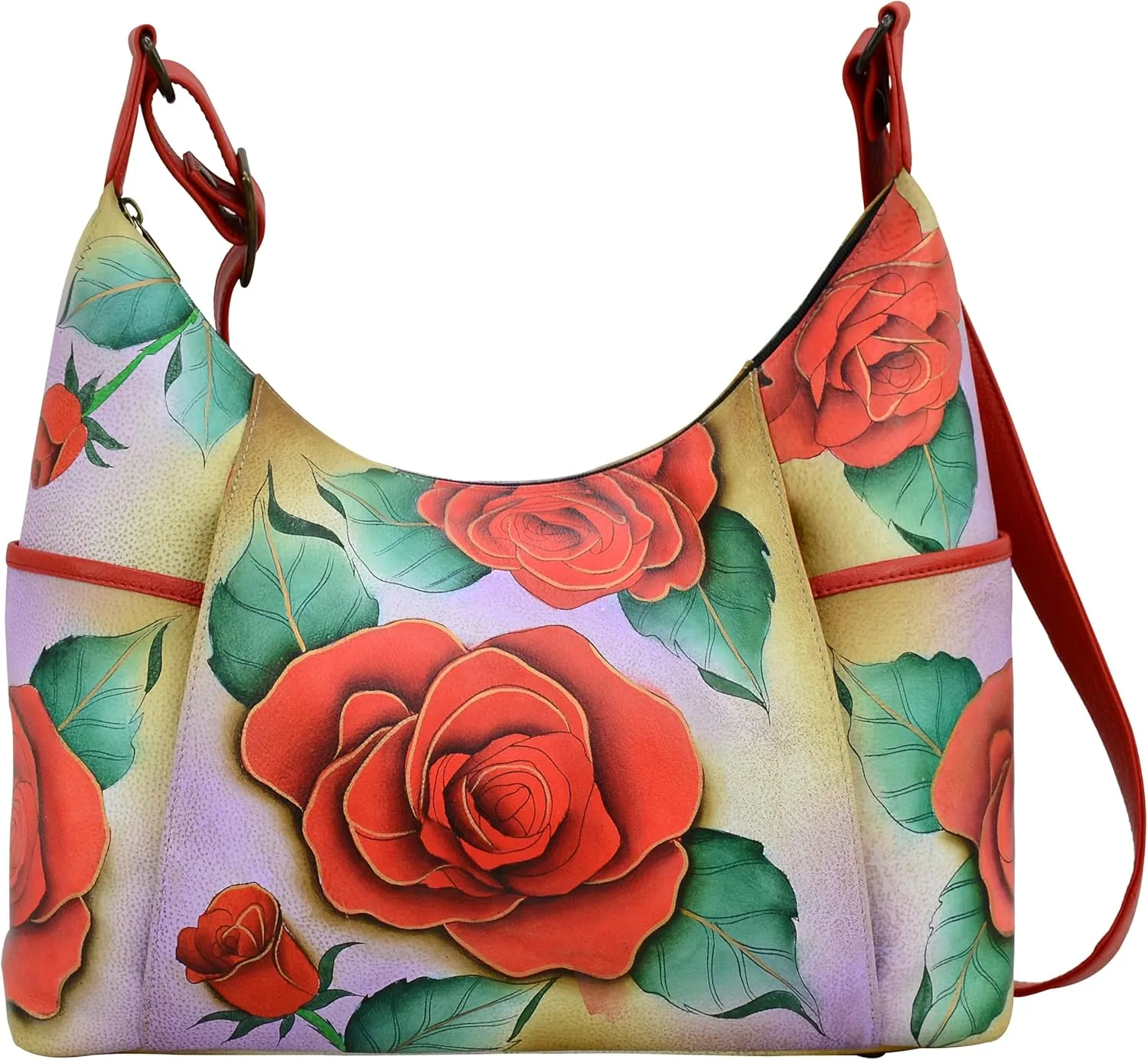 Anna by Anuschka Women's Leather Large Shoulder Hobo