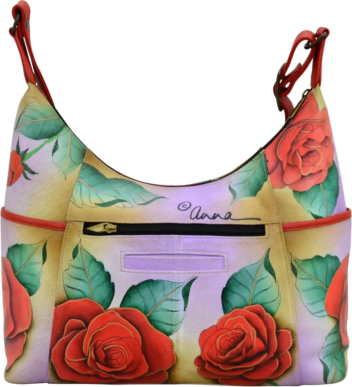 Anna by Anuschka Women's Leather Large Shoulder Hobo