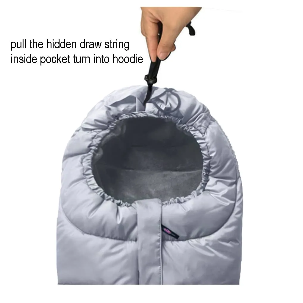 Anti-Kick Winter Blanket, Warm Cuddly Weather Resistant Baby Footmuff, Toddler Stroller Winter Cover Bunting Bag