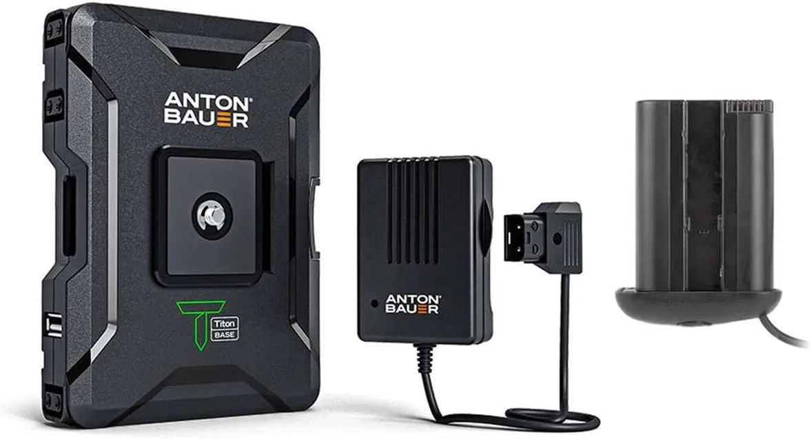 Anton Bauer Titon Base Kit, Compatible with Canon 1DX, 1DXmkII, 1DC (20"), LP-E19, Lithium Battery Pack, Battery Replacement, Quick Release Battery