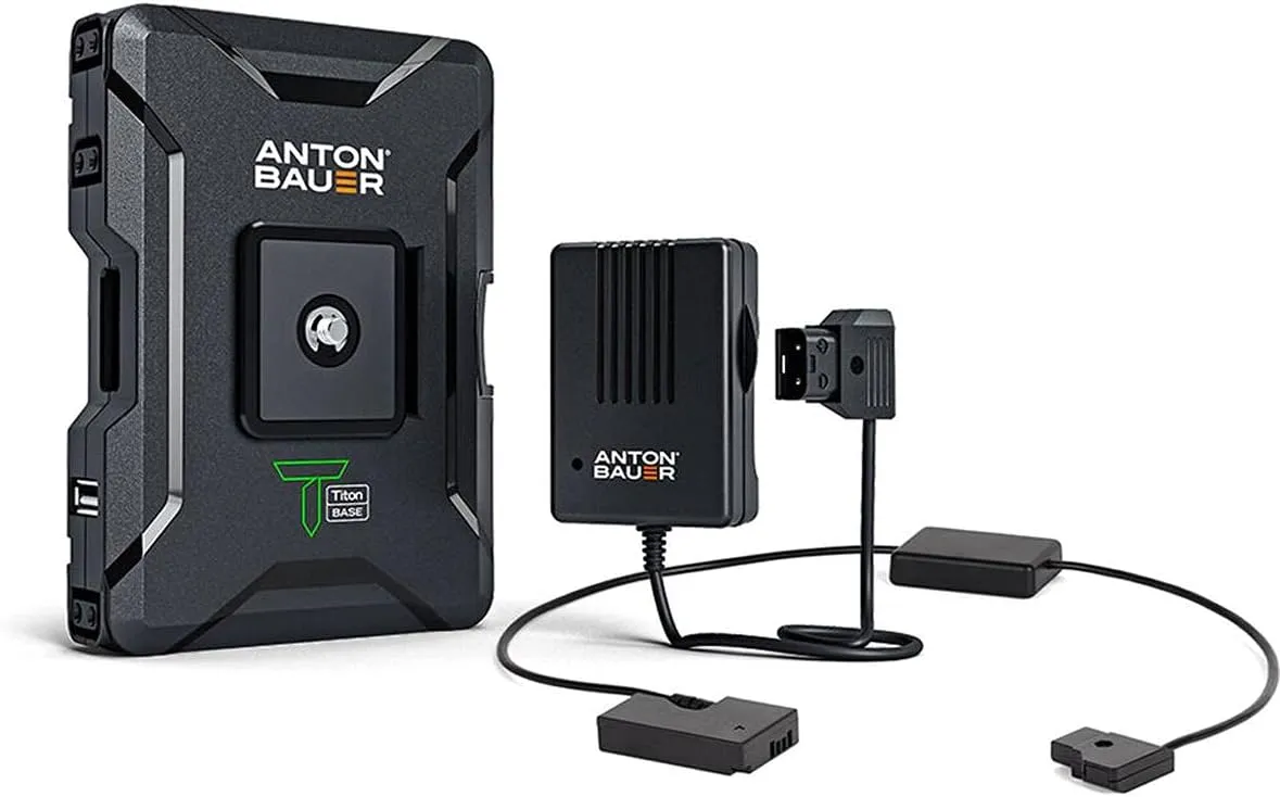 Anton Bauer Titon Base Kit, Compatible with Canon T6i, T7i, EOS RP, M3, M5, M6, T6s, 77D, LP-E17, Lithium Battery Pack, Battery Replacement, Quick Release Battery