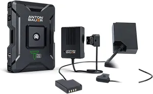 Anton Bauer Titon Base Kit, Compatible with Fujifilm X-H1, X-T2, X-T3, NP-W126, Lithium Battery Pack, Battery Replacement, Quick Release Battery