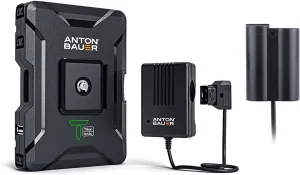 Anton Bauer Titon Base Kit, Compatible with Nikon D500, D610, D750, D800, D810, D850, D7000, D7100, D7200, D7500, Z6, Z7, EN-EL15, Lithium Battery Pack, Battery Replacement, Quick Release Battery