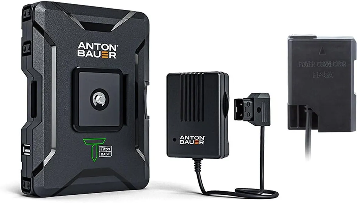 Anton Bauer Titon Base Kit, Compatible with Nikon D5600, DF D3300, EN-EL15B, Lithium Battery Pack, Battery Replacement, Quick Release Battery
