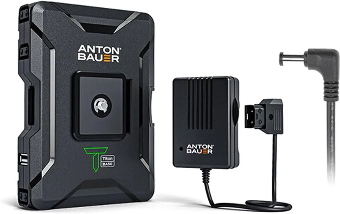 Anton Bauer Titon Base Kit, Compatible with PXW-FS5, PXW-FS7, PXW-FS7mkII and Panasonic EVA1, Barrel Style, Lithium Battery Pack, Battery Replacement, Quick Release Battery