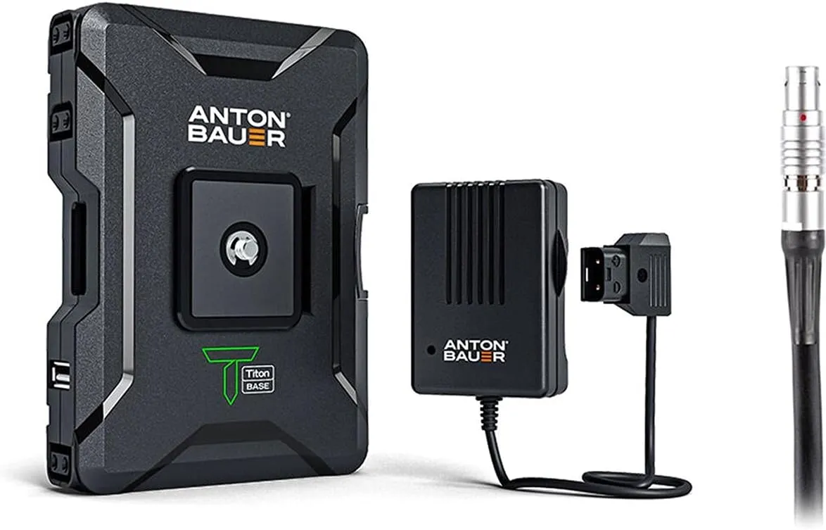 Anton Bauer Titon Base Kit, Compatible with RED DSMC1 / DSMC2, LEMO Input, Lithium Battery Pack, Battery Replacement, Quick Release Battery