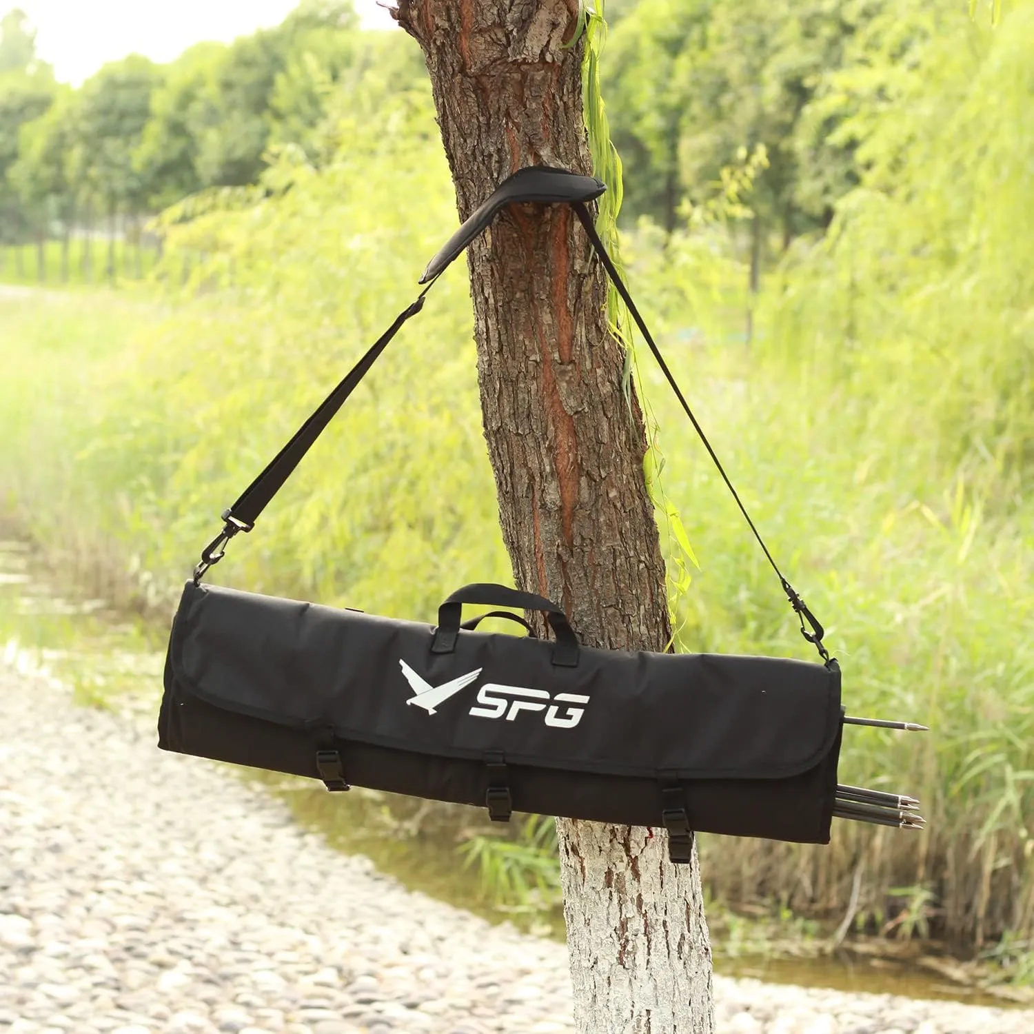 Archery Recurve Bow Case Takedown Bow Case with Adjustable Shoulder Strap for Hunting Shooting Accessories Bag