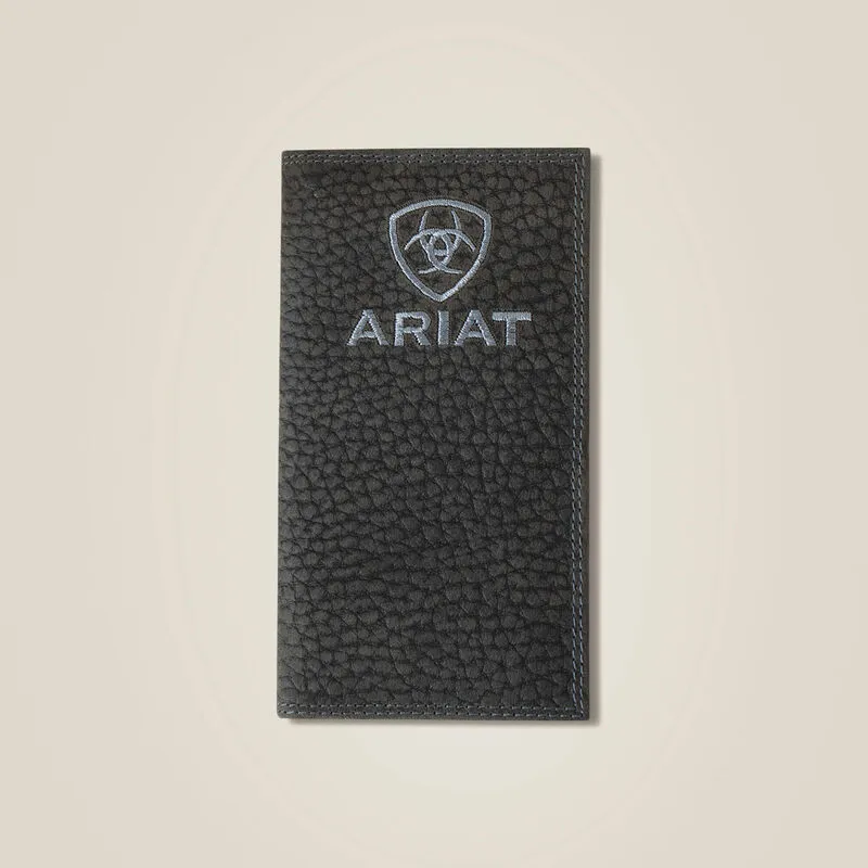 Ariat Black Pebble Leather Rodeo Wallet