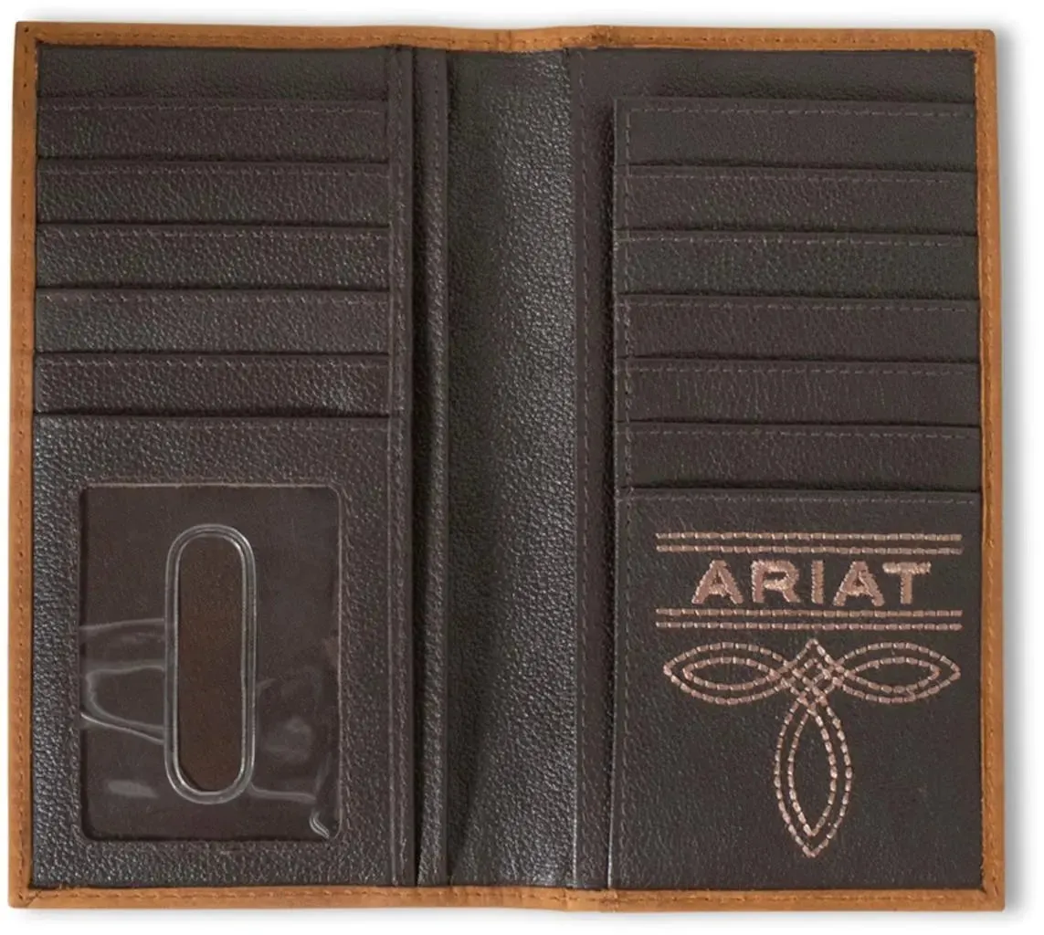 Ariat Light Brown Southwest Rodeo Wallet