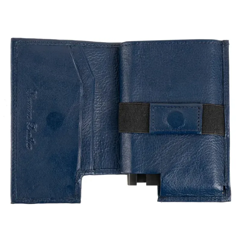 Artilea POP UP Card Holder Leather (Navy Blue)