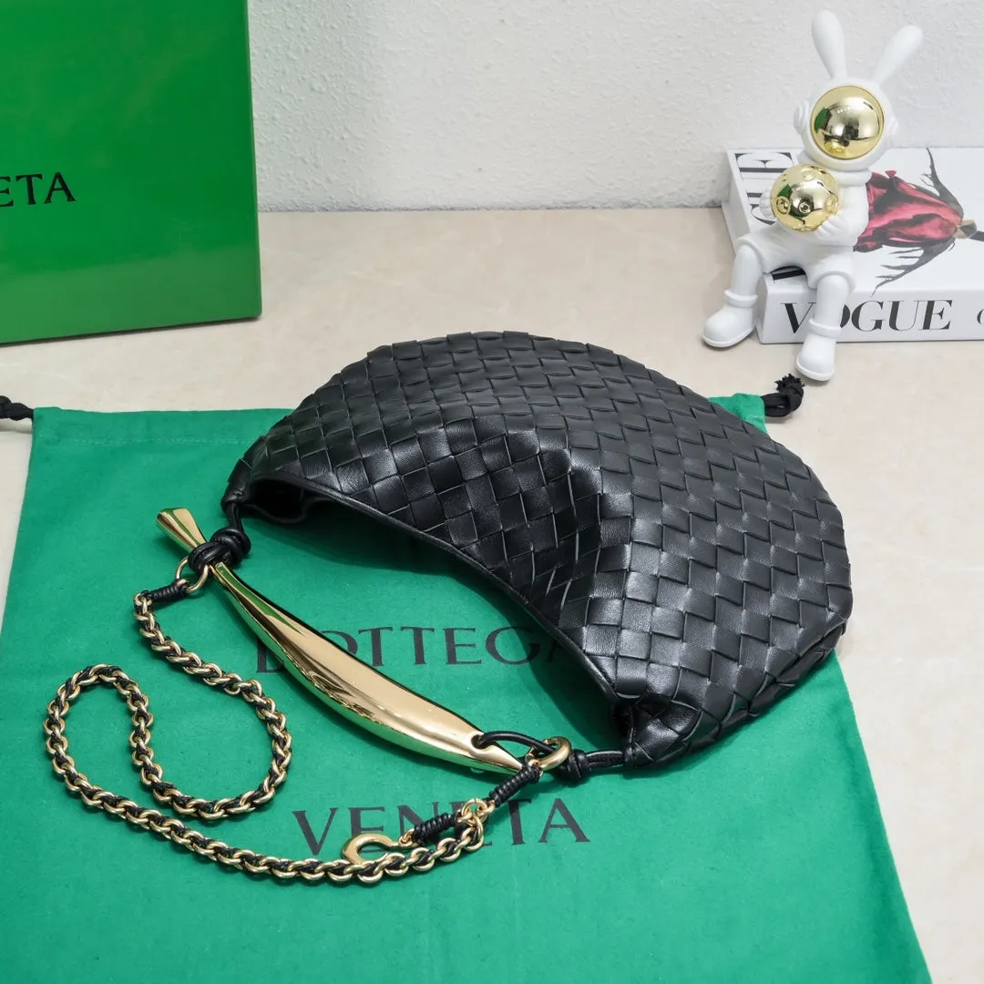 Artistic SARDINE BLACK Dual-purpose Bottega Veneta LAMBSKIN 33 CHAIN WITH IN