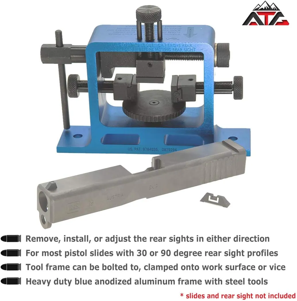 ATG Heavy Duty Universal Pistol Dovetailed Rear Sight Pusher Tool