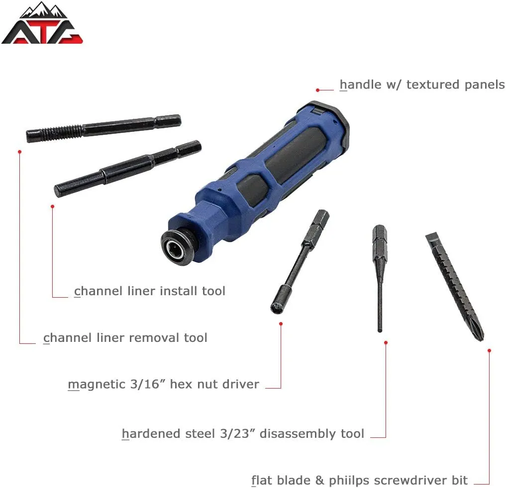 ATG Heavy Duty Universal Pistol Dovetailed Rear Sight Pusher Tool