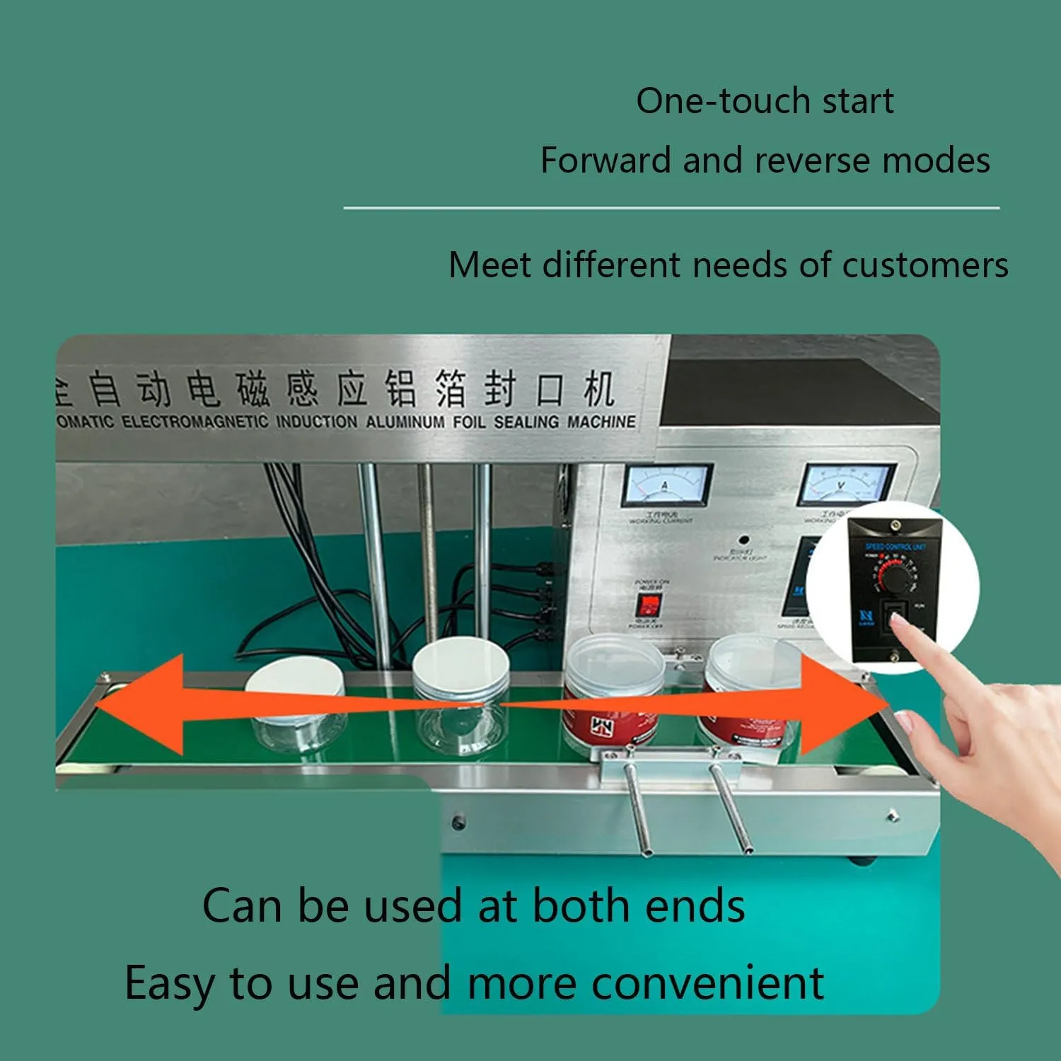 Automatic Aluminum Foil Sealing Machine, Continuous Electromagnetic Induction Band Bag Sealer,Plastic Bottle Cap Sealer, Auto Continuous Sealing Machine,Diameter15-85mm