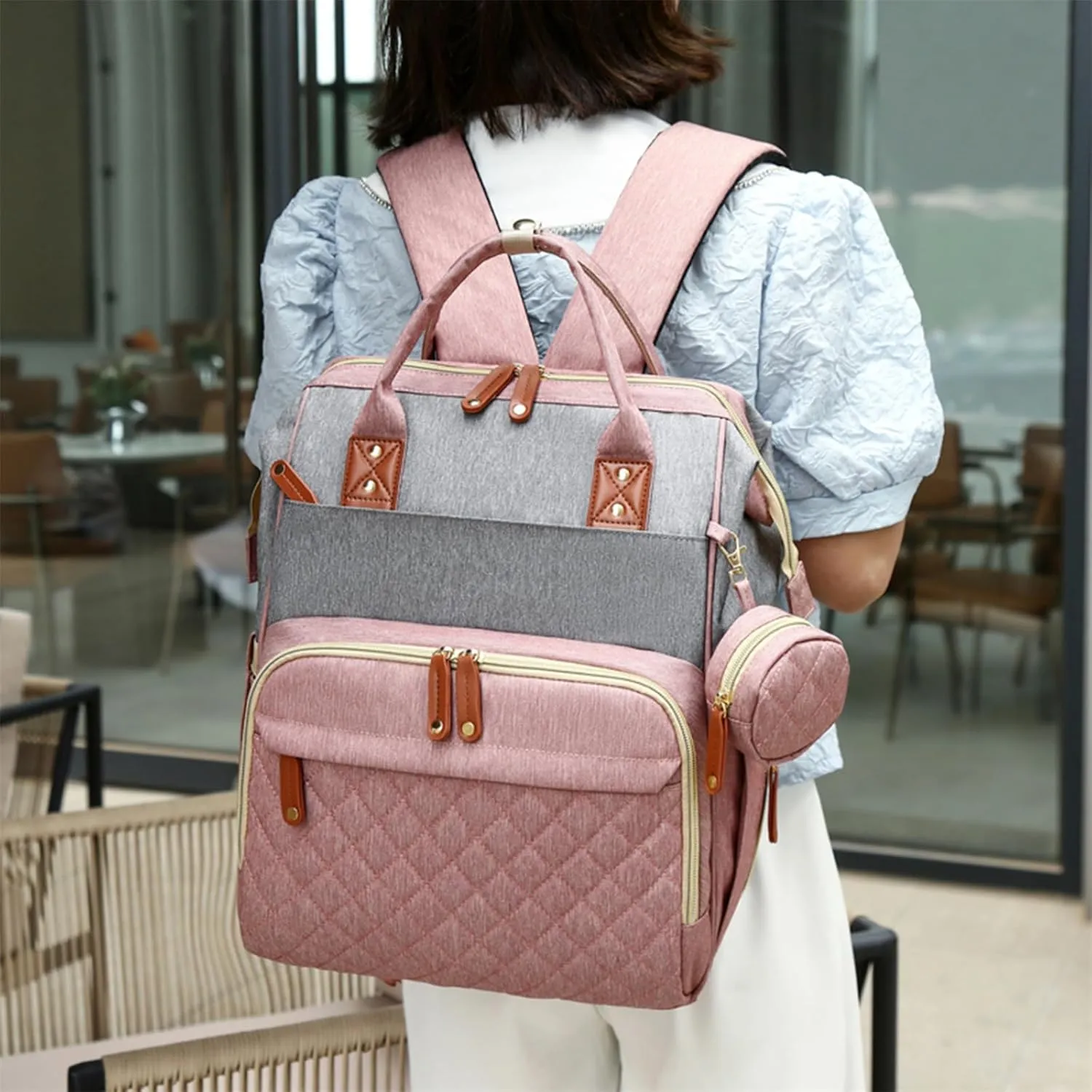 Axcone Baby Diaper Bag Backpack with Changing Pads mommy Bags Boys Girl Unisex Multifunction Travel Baby