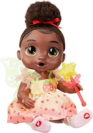Baby Alive Fairy Fashions Berry Boo Doll with Clothes Accessories, Black Hair, 11 Inches, Toys for 3 Year Old Girls and Boys & Up (Amazon Exclusive)