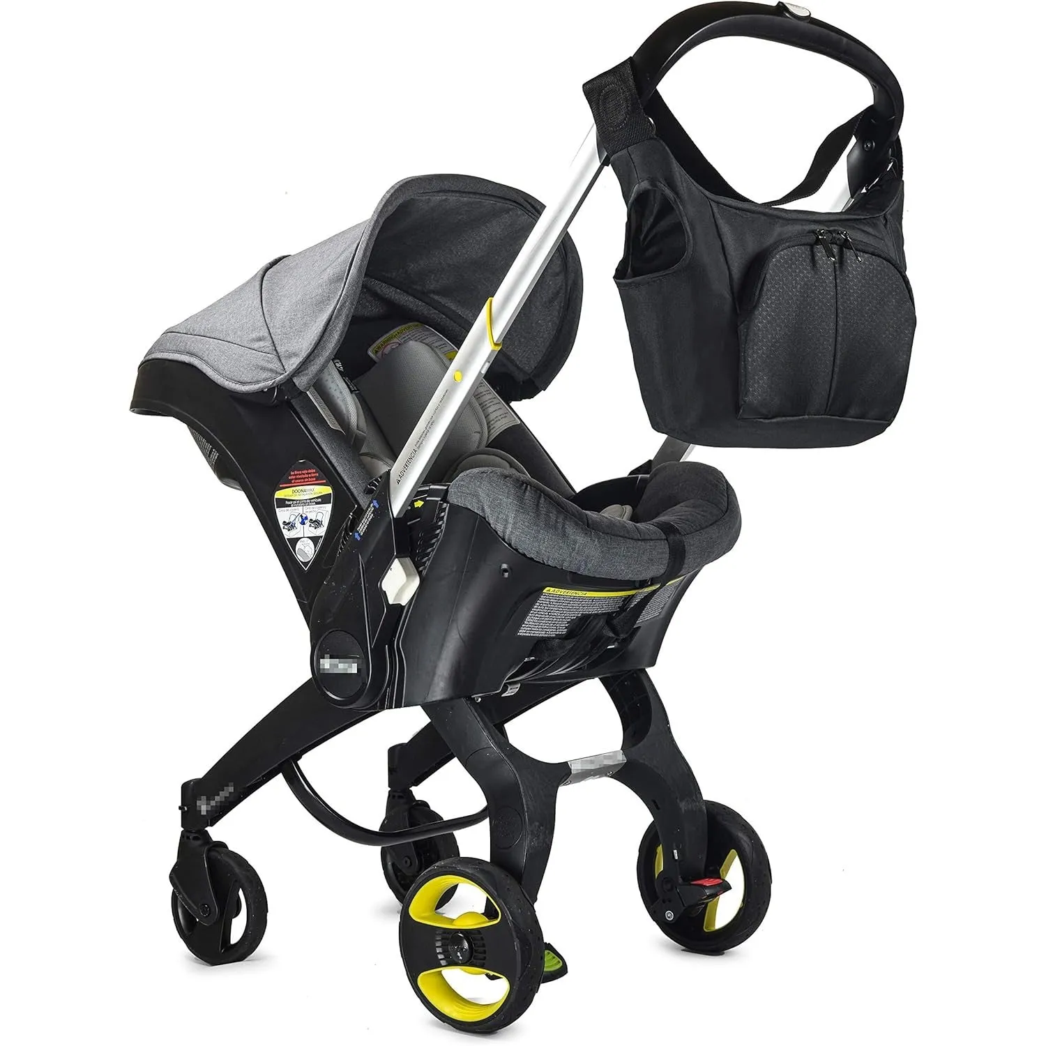 Baby & Beyond Essential Bag, Compatible with Doona Car Seat Stroller, with additional hooks and straps to be compatible with any universal stroller, Converts into Tote Diaper Bag