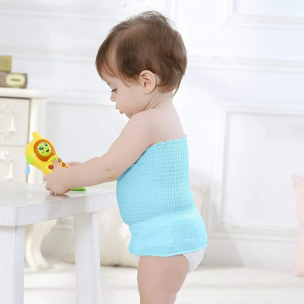 Baby Belly Button Band Cotton Gtube Covers Belly Protector Wraps Bellies Double Layer Umbilical Hernias Truss Belt for Baby Toddler Boys Girls