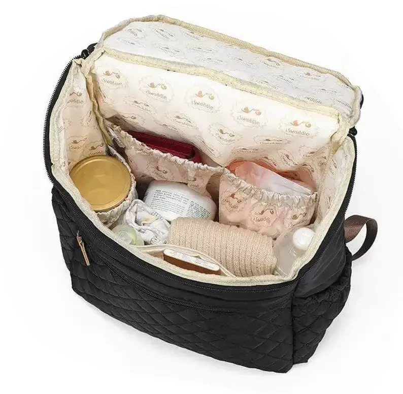 Baby Diaper Bag Backpack Multifunctional Diaper Bag Organizer with Thermal Milk Bottle Bag Baby Bags for Mom