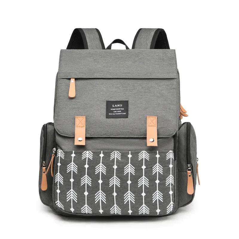 Baby Diaper Bag Backpack Multifunctional Diaper Bag Organizer with Thermal Milk Bottle Bag Baby Bags for Mom