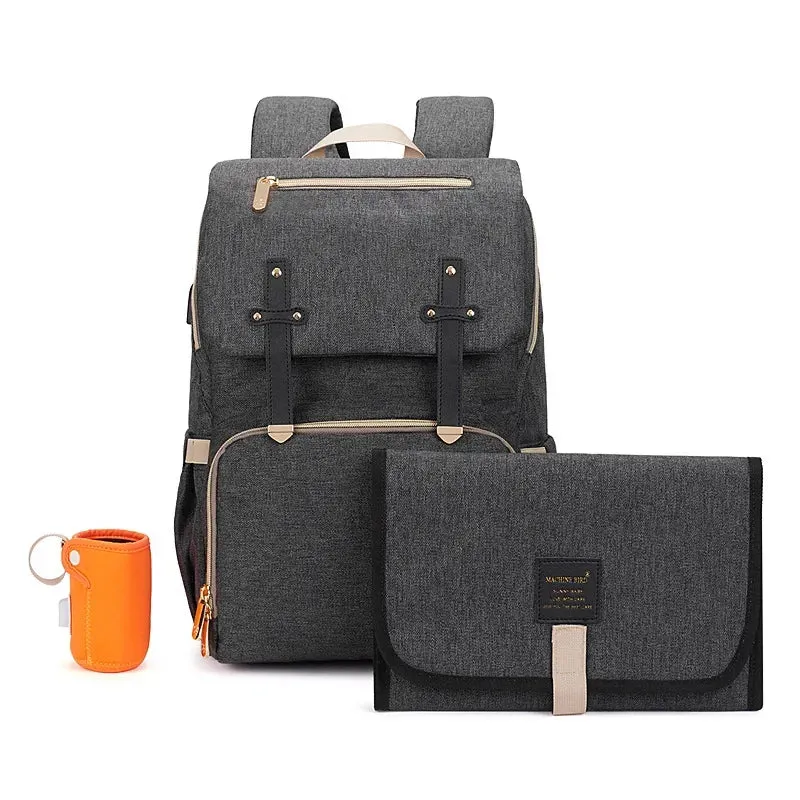 Baby Diaper Bag Backpack Multifunctional Diaper Bag Organizer with Thermal Milk Bottle Bag Baby Bags for Mom