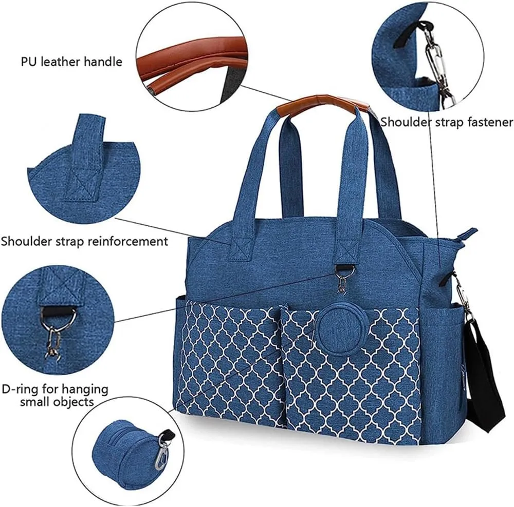 Baby Diaper Bag Large Shoulder Tote Organizer for Girls Cute Newborn Hospital Dad Mom Travel Nursery Handbag