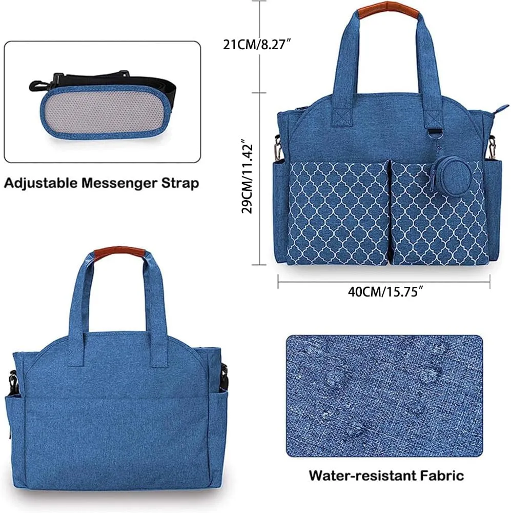 Baby Diaper Bag Large Shoulder Tote Organizer for Girls Cute Newborn Hospital Dad Mom Travel Nursery Handbag