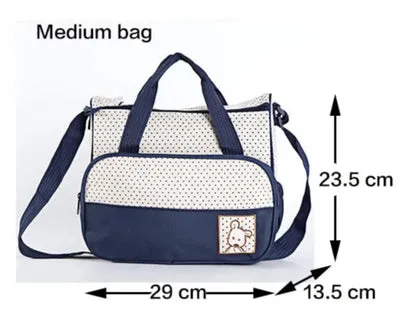 Baby Diapers Bag 5pcs Dots