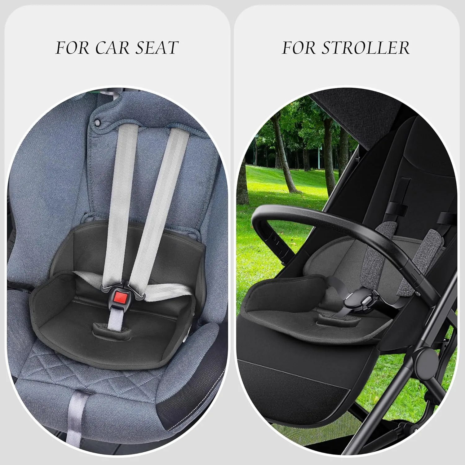 Baby Piddle Pad- Fully Waterproof Toddler Liner & Seat Protector Compatible with Car Seat Stroller with 3D Breathable Material-360 Degree Protection (Black)