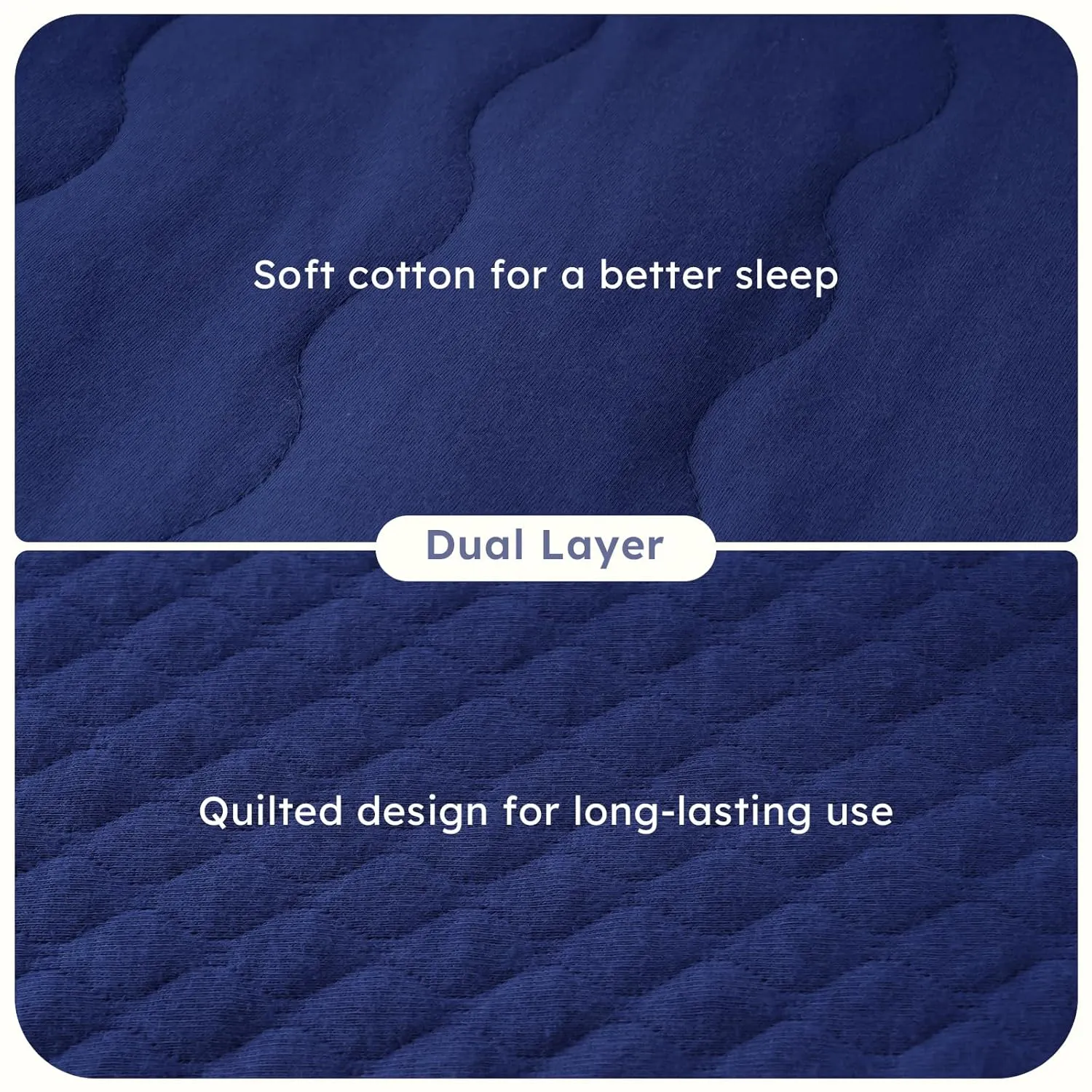 Baby Sleep Sack 6-12 Months 2.5 TOG, Winter Cotton Sleep Sacks Newborn and Infant, Warm Quilted Baby Wearable Blanket, Newborn Sleeping Bag with 2-Way Zipper Blue 1 Pack