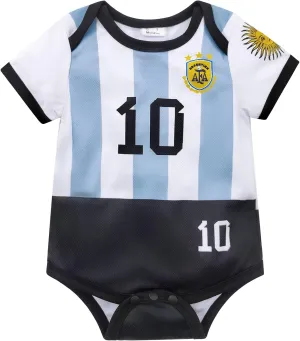 Baby Soccer Bodysuit Jersey Brazil Soccer Romper Outfit for Boys & Girls Football Shirts Clothes for Brazilian Fans
