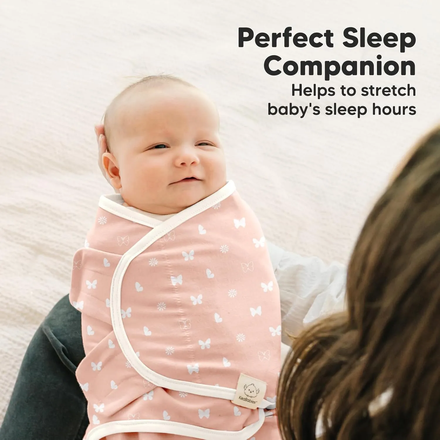 Baby Swaddle Sleep Sacks with Zipper - 3-Pack Swaddles for Newborns 0-3 Months, Infant, Baby Girls, Boys, Soft & Durable Newborn Sleep Sack, Easy Diaper Change Swaddling Blanket (Butterflies)