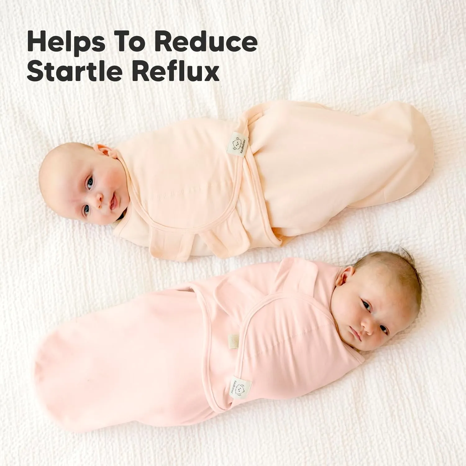 Baby Swaddle Sleep Sacks with Zipper - 3-Pack Swaddles for Newborns 0-3 Months, Infant, Baby Girls, Boys, Soft & Durable Newborn Sleep Sack,Easy Diaper Change Swaddling Blanket(Angelic)