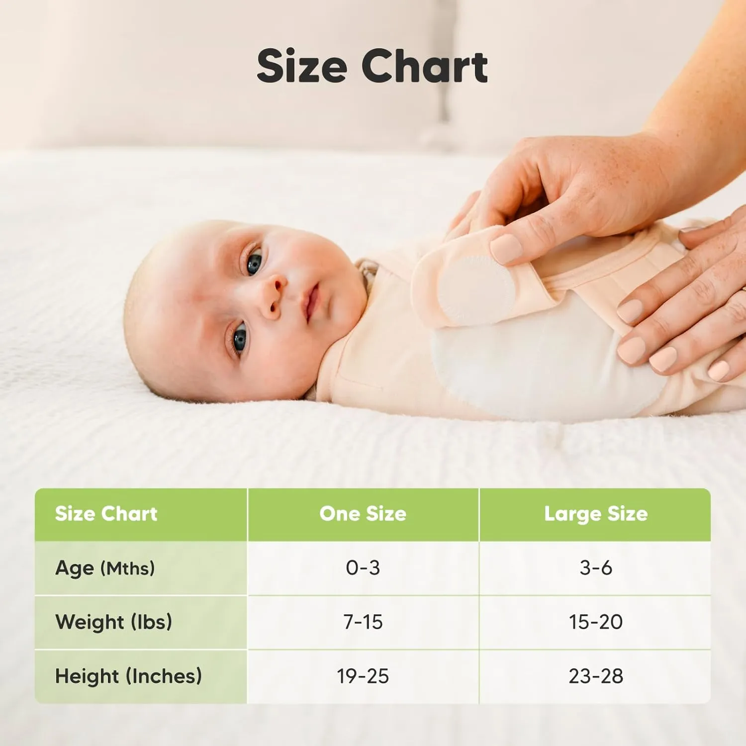 Baby Swaddle Sleep Sacks with Zipper - 3-Pack Swaddles for Newborns 0-3 Months, Infant, Baby Girls, Boys, Soft & Durable Newborn Sleep Sack,Easy Diaper Change Swaddling Blanket(Angelic)