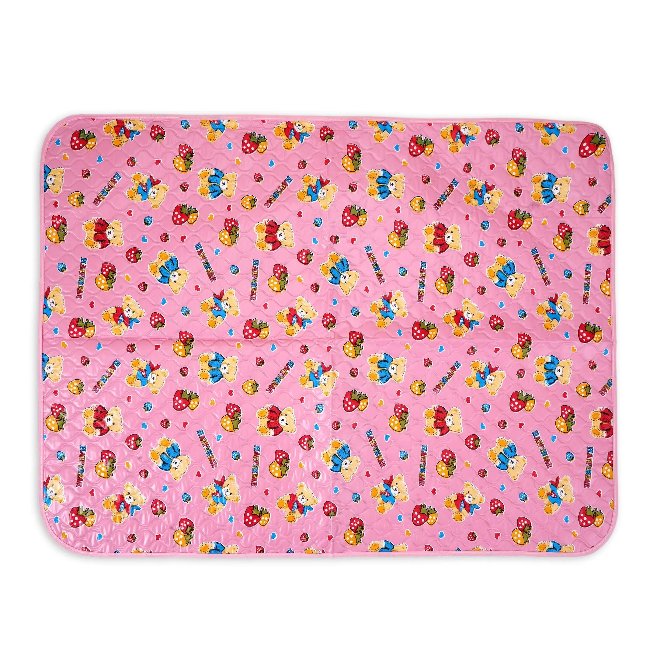 Baby Waterproof Changing Mat Bear Pink - Sunshine