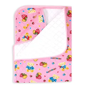Baby Waterproof Changing Mat Bear Pink - Sunshine