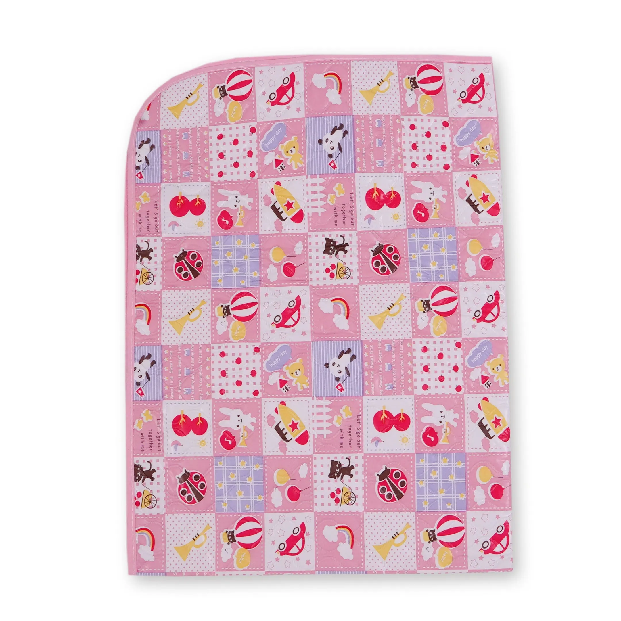 Baby Waterproof Changing Mat Pink (60 X 80 Cm) - Sunshine